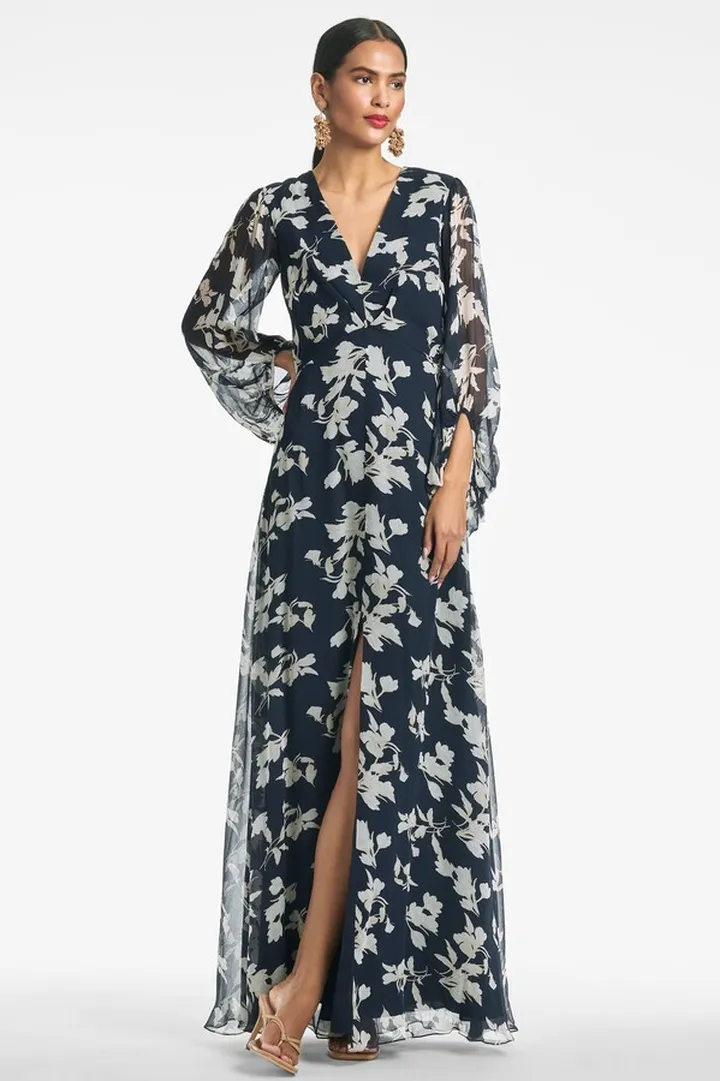 Jenny Gown - Navy Venetia Petal