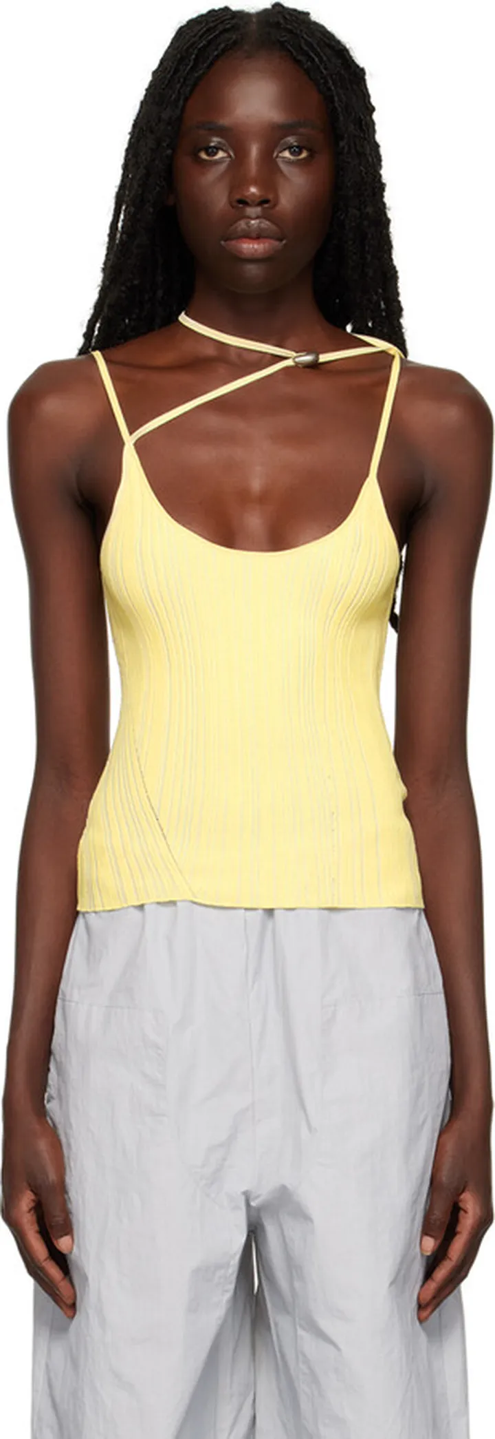 Paris Georgia Yellow Asymmetric Camisole