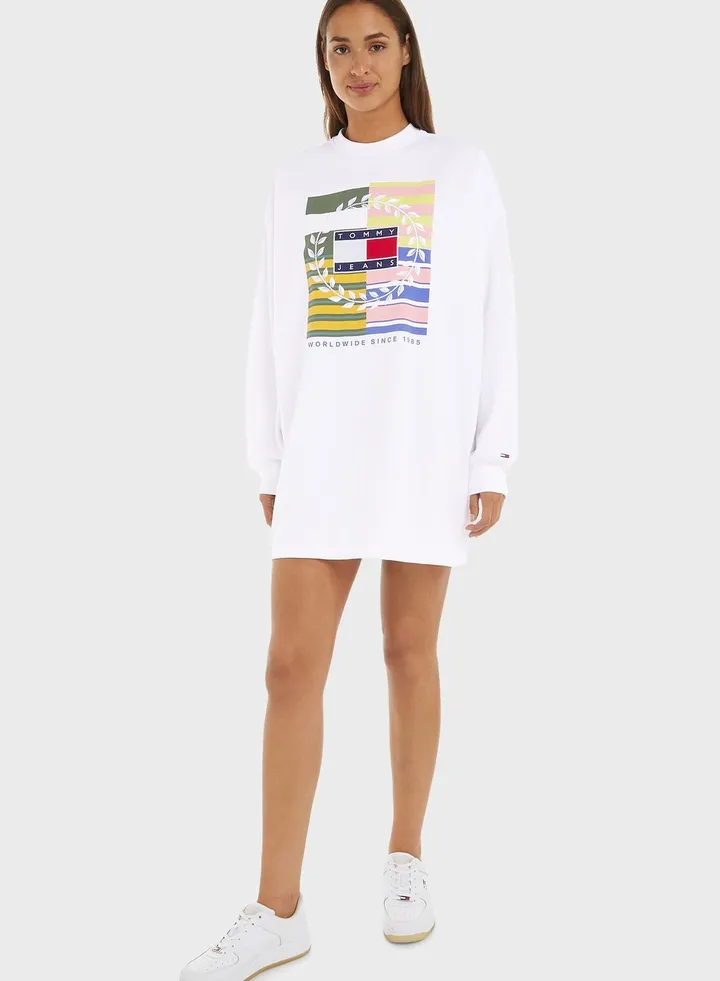 Printed Knitted Dress