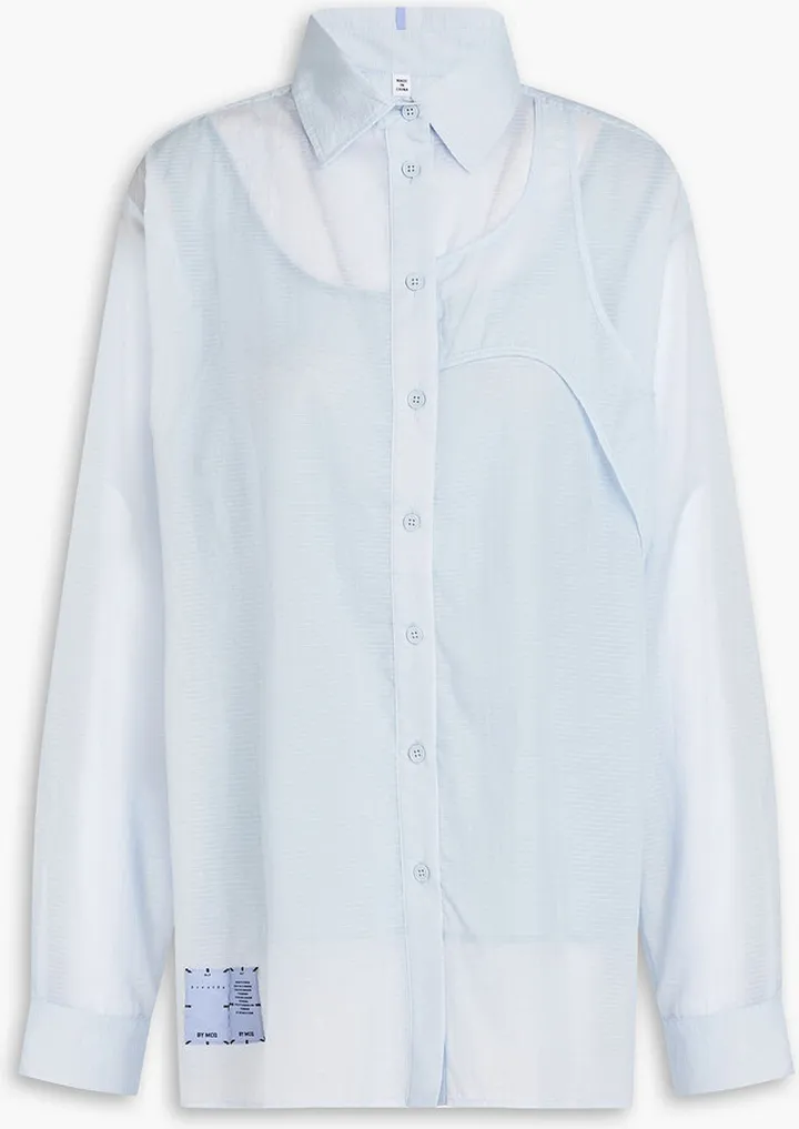 Layered ripstop shirt