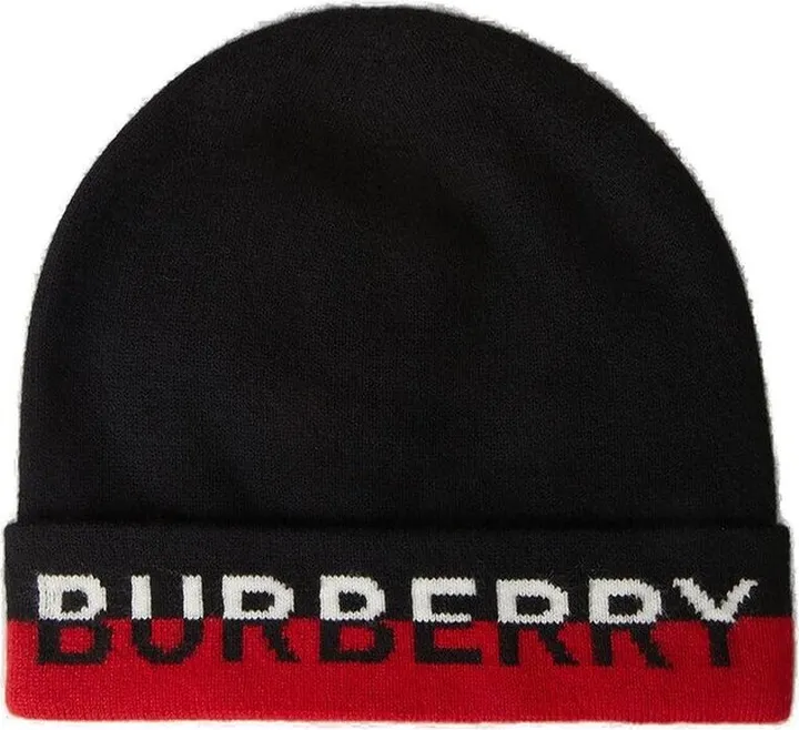 Burberry Logo Intarsia Beanie