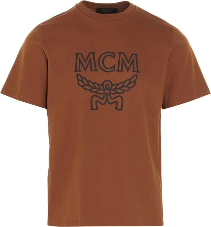 MCM Logo Printed Round Neck T-Shirt