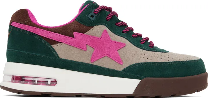 BAPE Green & Pink Road Sta #1 M2 Sneakers