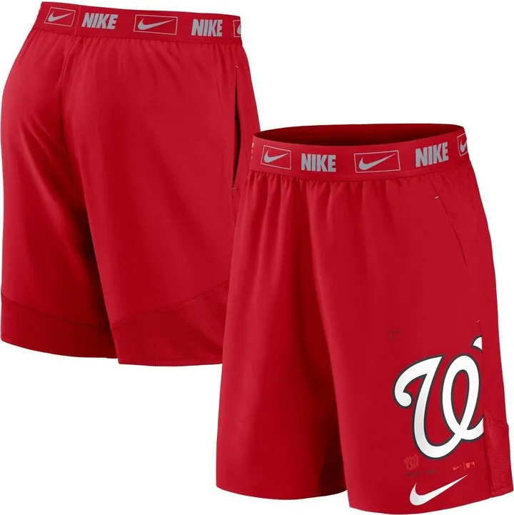 Men's Nike Red Washington Nationals Bold Express Performance Shorts