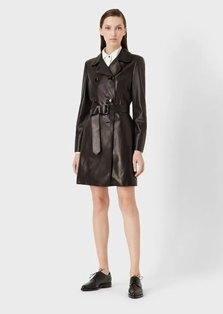 Giorgio Armani X 10 Corso Como leather trench