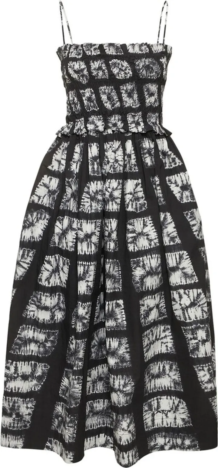 Akshara printed cotton midi dress