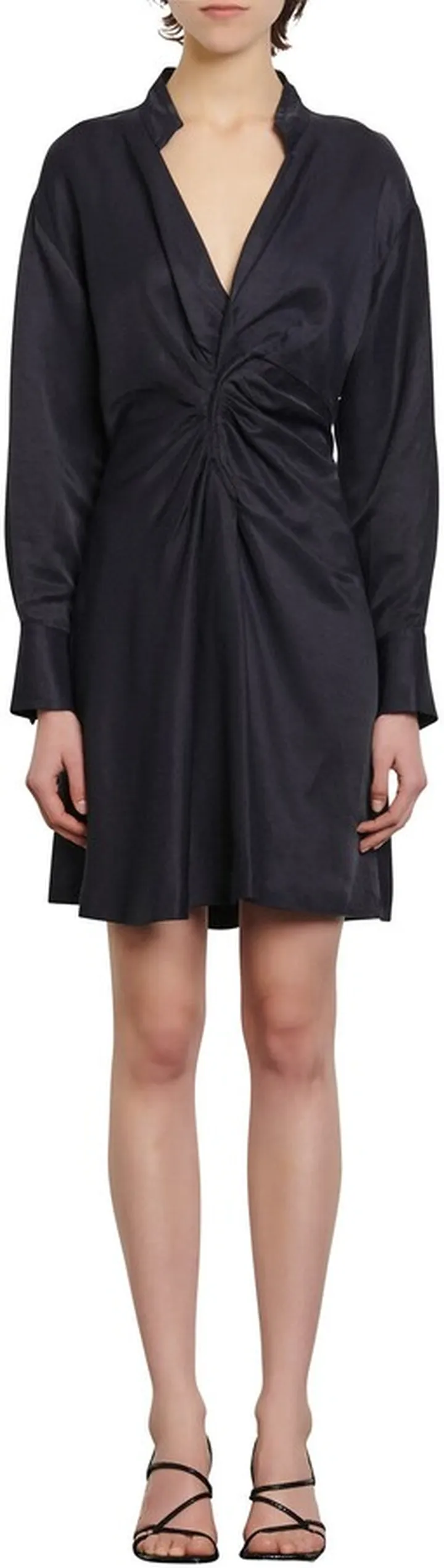 Celia Long Sleeve Ruched Minidress