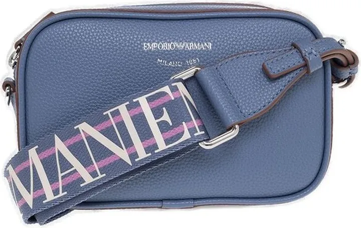 Emporio Armani Logo-Printed Zipped Crossbody Bag