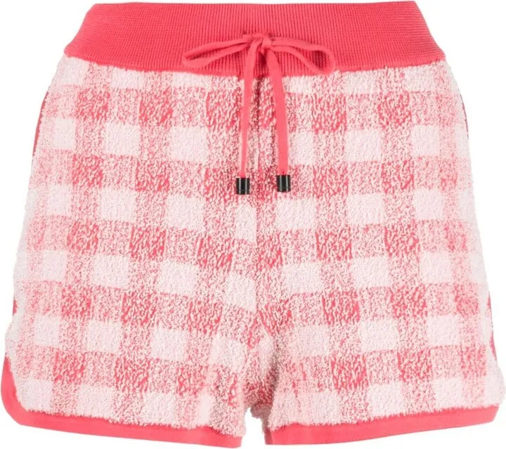Gingham-Check Print Shorts