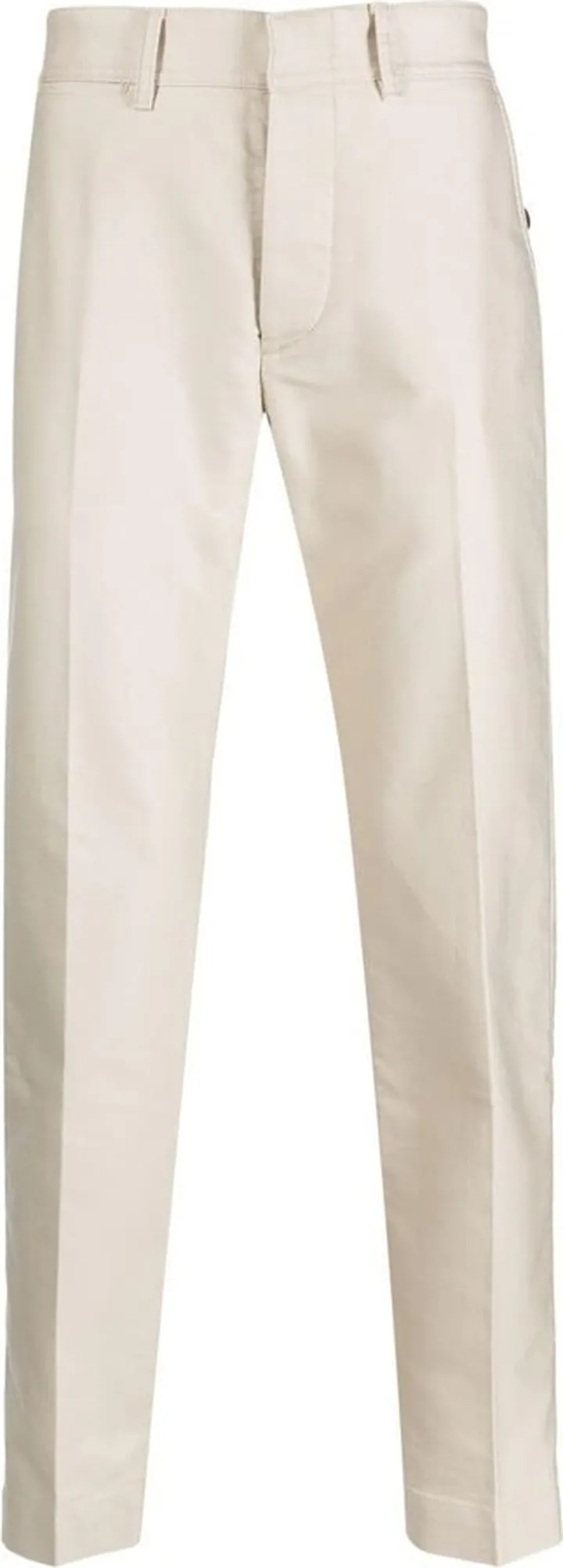 Cotton Straight-Leg Trousers