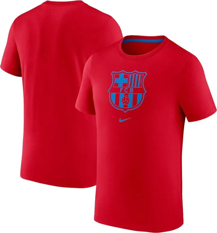 Men's Nike Red Barcelona Team Crest T-shirt