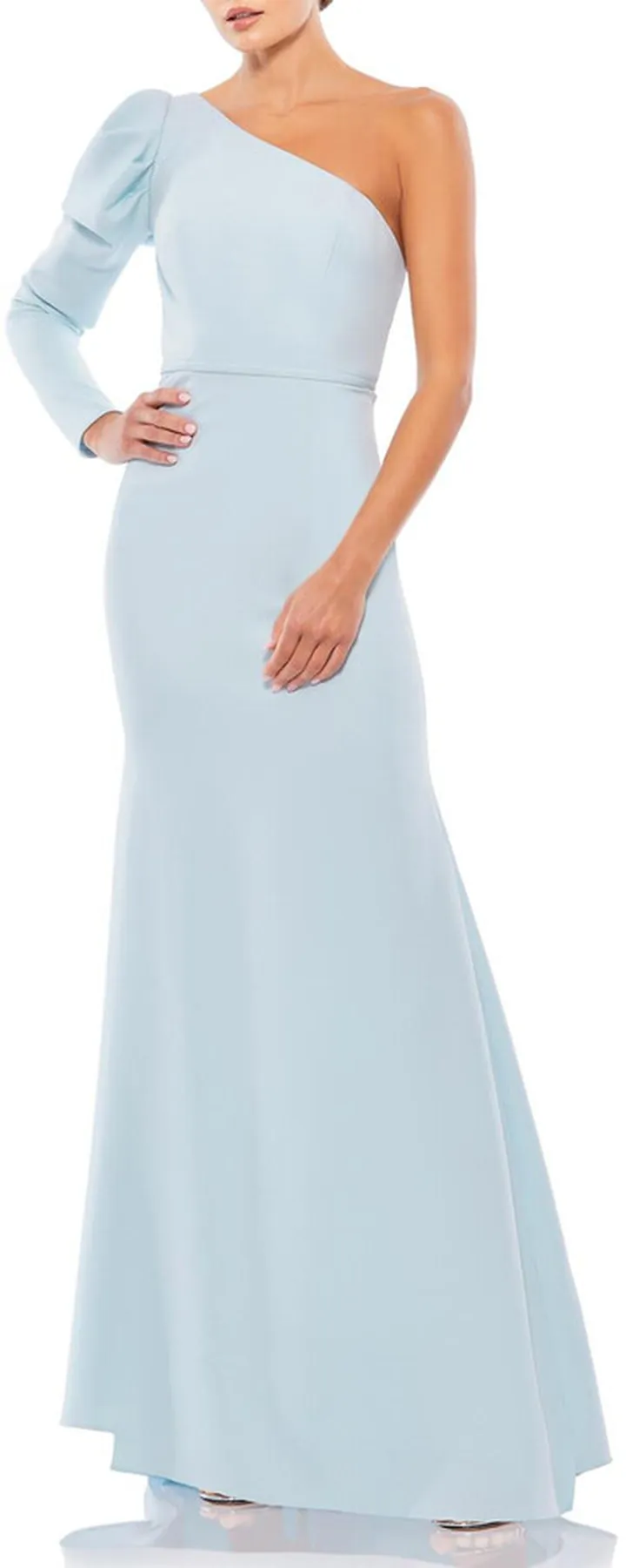One Shoulder Trumpet Gown
