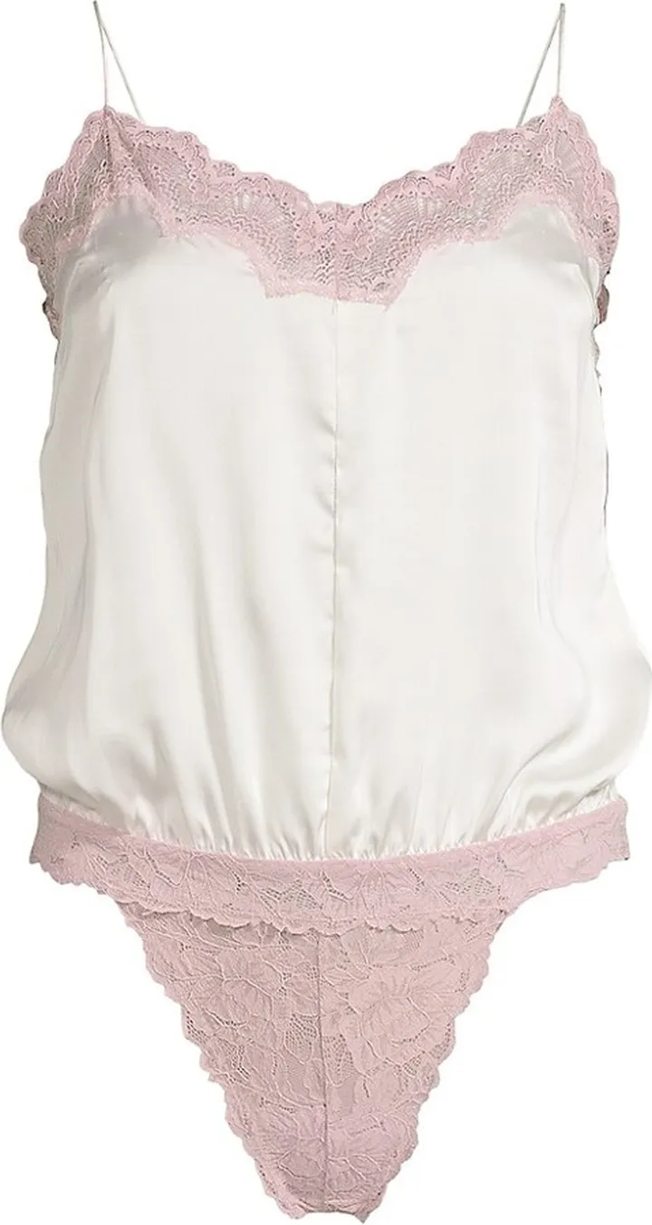 Night Satin & Lace Bodysuit
