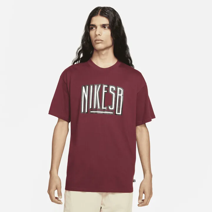 Men's Nike SB Skate T-Shirt in Red