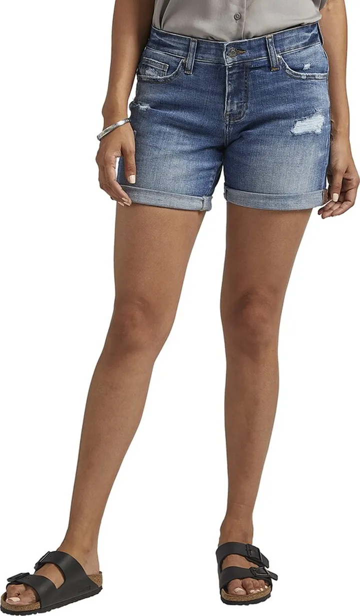 Jag Jeans Women's Alex Mid Rise 5-Inch Boyfriend Shorts