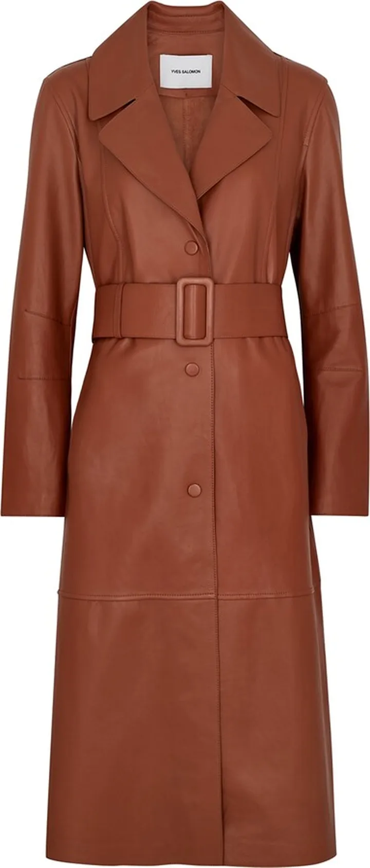 Yves Salomon Leather Trench Coat
