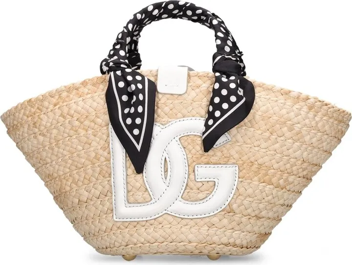 Kendra raffia tote bag