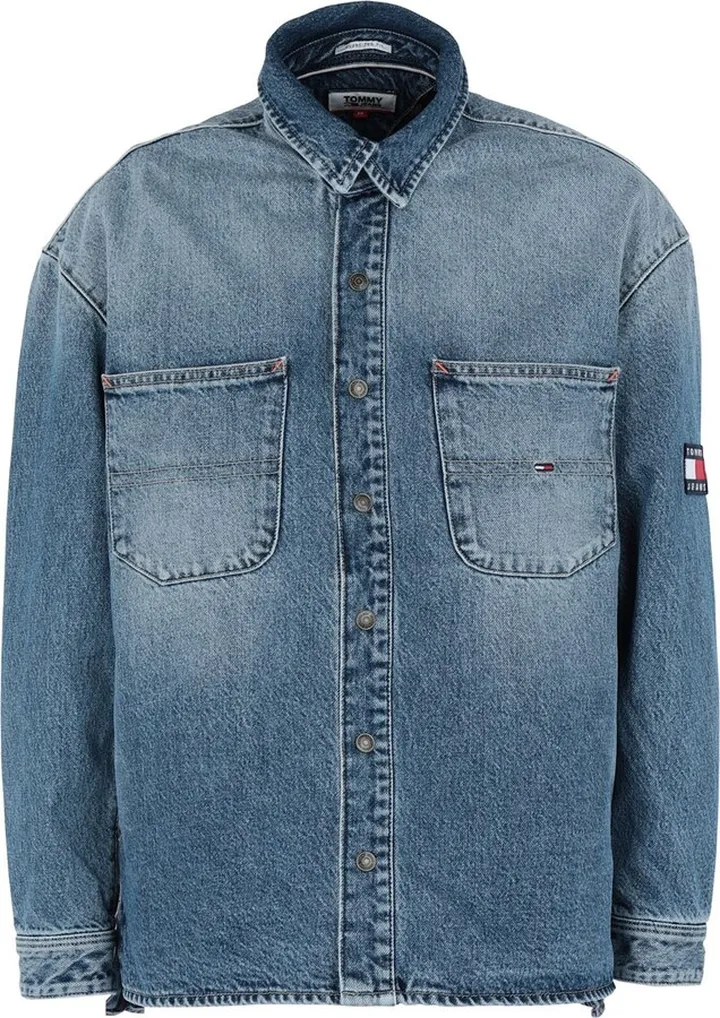 Tjm Denim Overshirt Denim Outerwear Blue