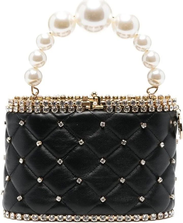 Crystal-Embellished Tote Bag