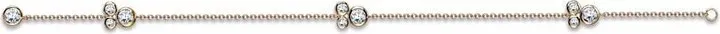 18kt rose gold Bubbles diamond chain bracelet