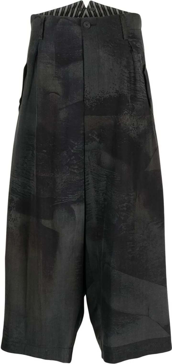 Cropped Wide-Leg Trousers
