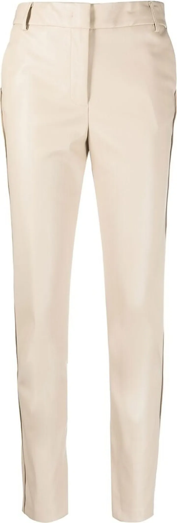 High-Waisted Straight-Leg Trousers