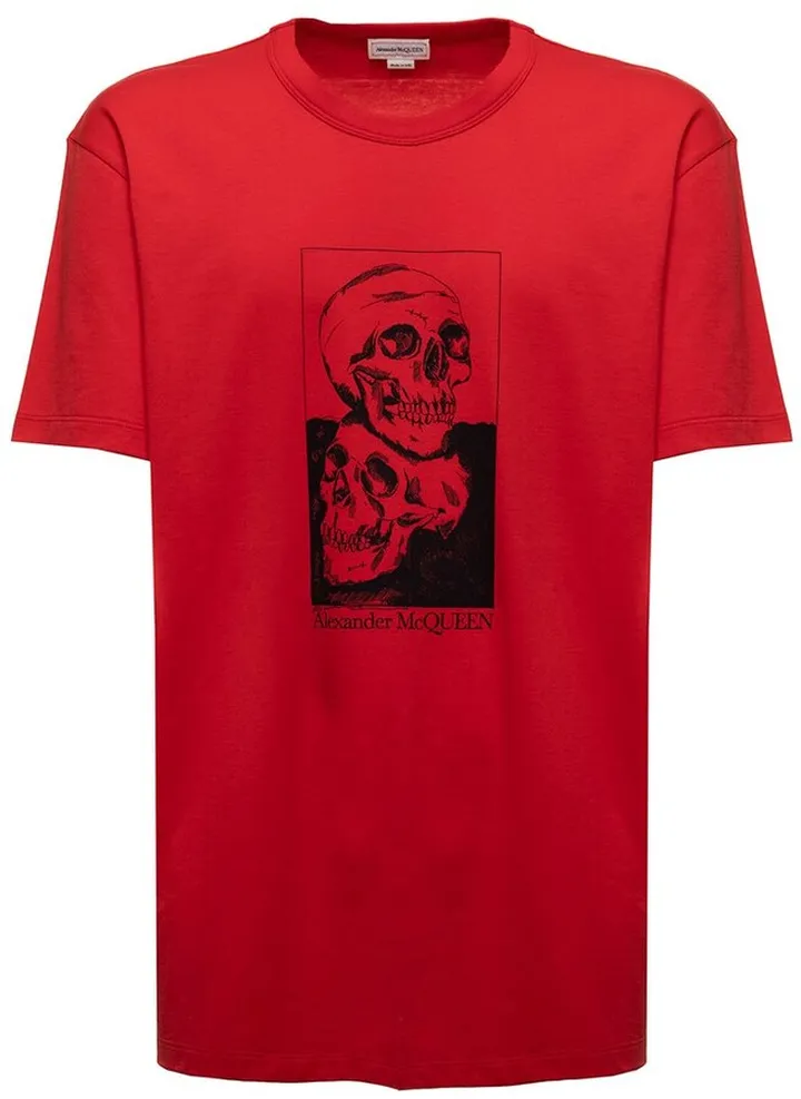 Alexander McQueen Skull Printed Crewneck T-Shirt