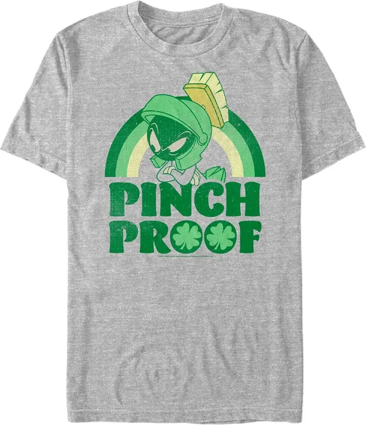 Men's Looney Tunes St. Patrick's Day Marvin the Martian Pinch Proof T-Shirt - Athletic Heather - 3X Large