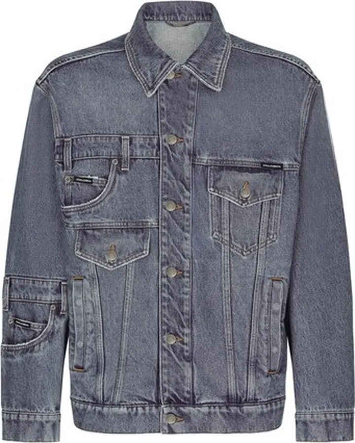 Patchwork denim jacket