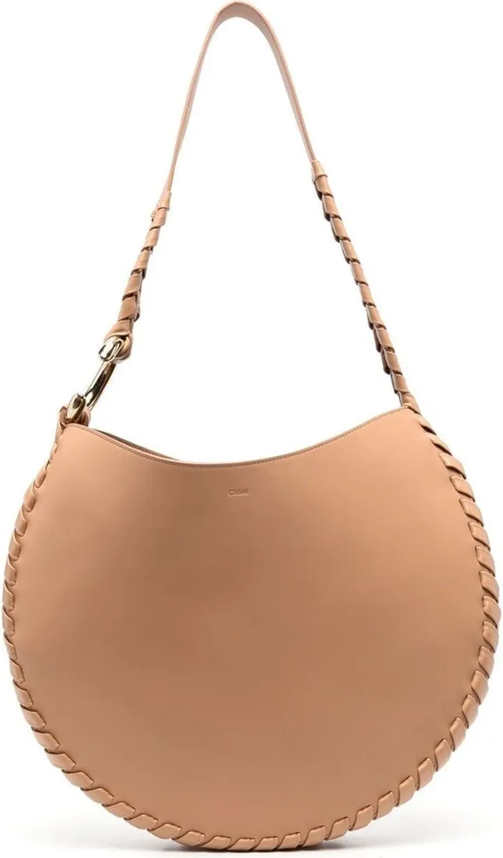 Moon leather shoulder bag