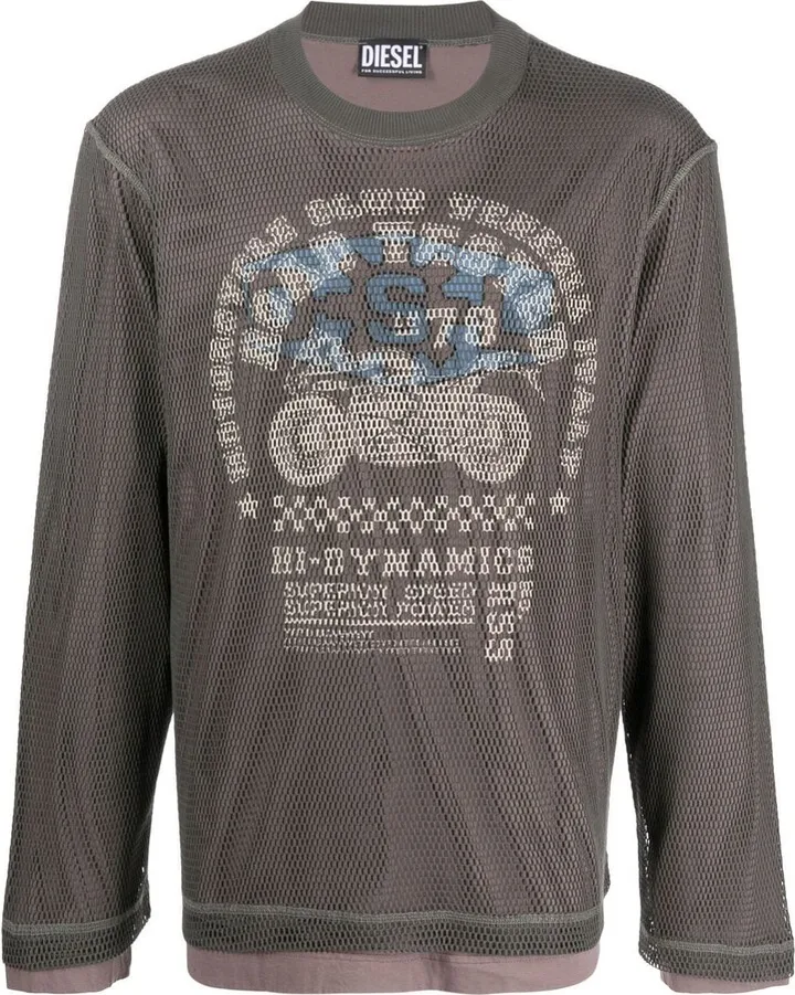 layered-effect long-sleeve T-shirt