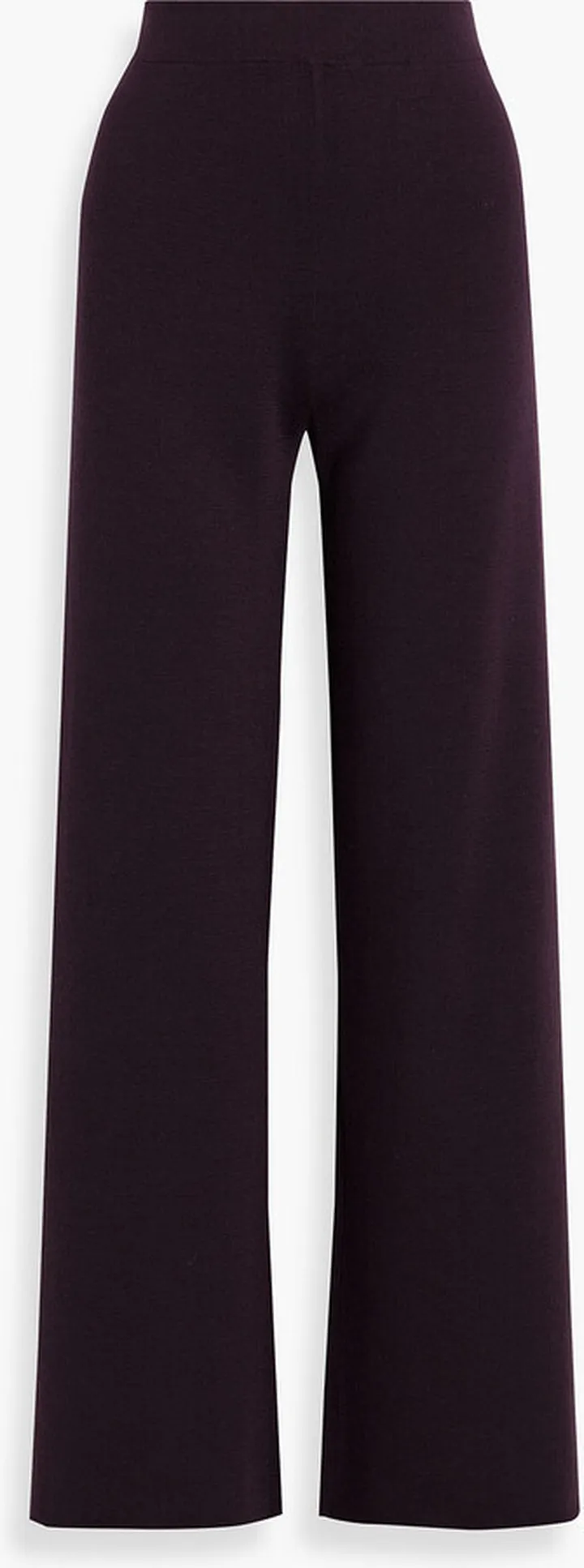 Merino wool wide-leg pants