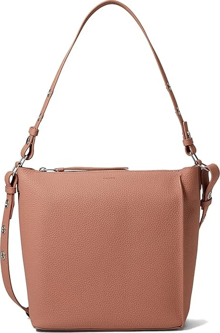 AllSaints Kita Crossbody (Terracotta Pink) Cross Body Handbags