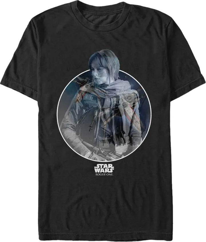 Men's Star Wars Rogue One Jyn X-Wing Circle T-Shirt - Black - X Large