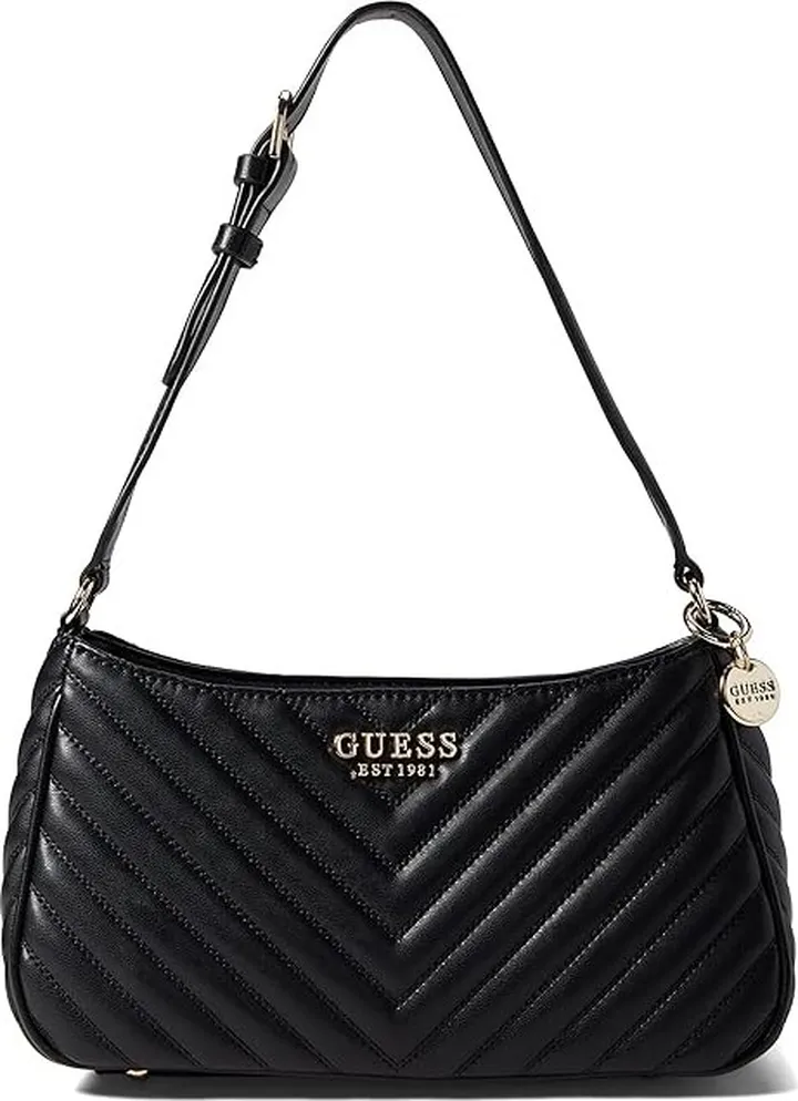 GUESS Keillah Shoulder Bag (Black) Handbags