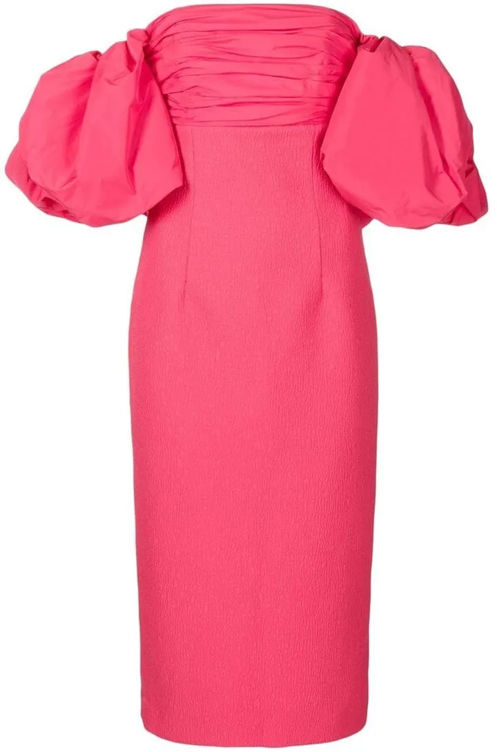 Puff Sleeve Bandeau Dress