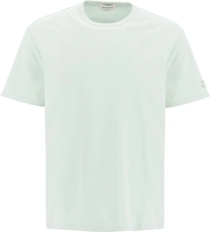 Alexander McQueen Logo Embroidered Crewneck T-Shirt