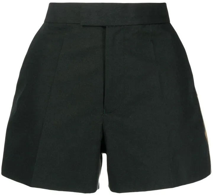 Striped Tailored Cotton Shorts