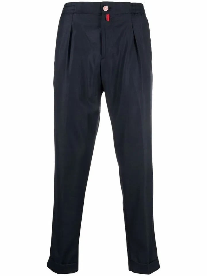 Coulisse straight-leg trousers