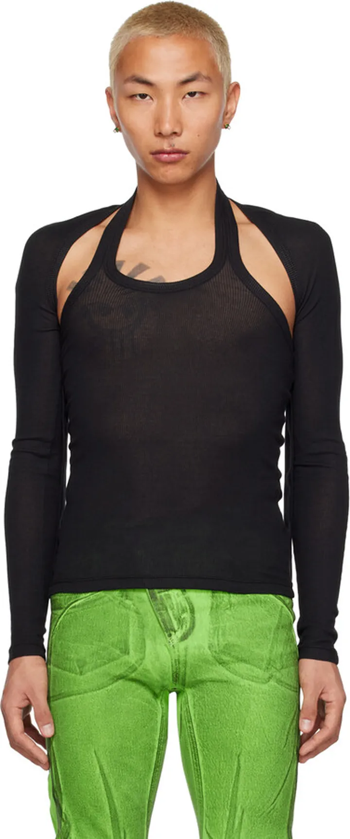 Dion Lee Black Modular T-Shirt