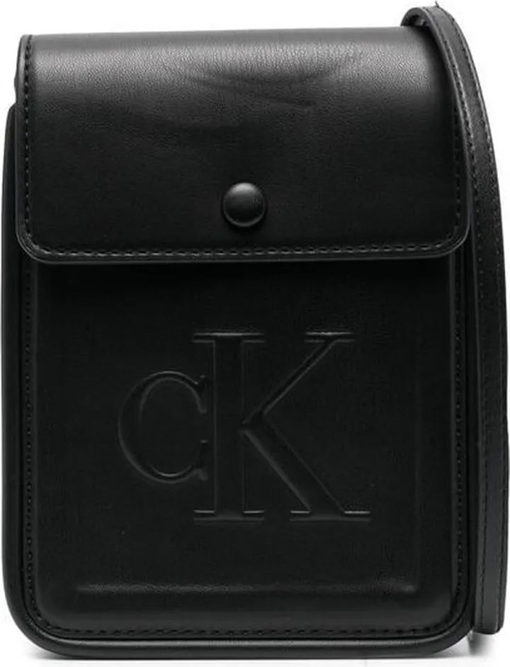 Debossed-Logo Shoulder Bag