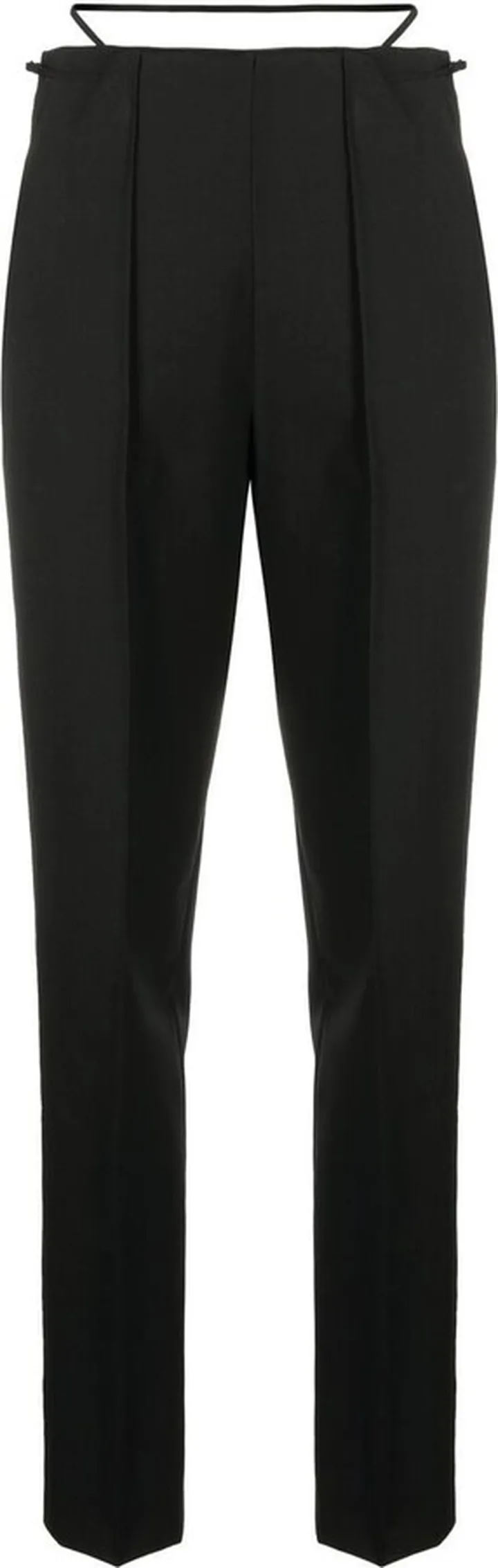 High-Waisted Straight Leg Trousers