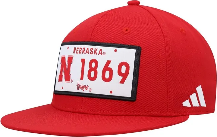 Men's adidas Scarlet Nebraska Huskers Established Snapback Hat