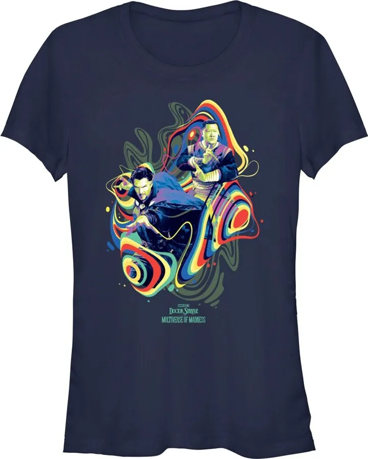Junior's Marvel Doctor Strange in the Multiverse of Madness Groovy Magic T-Shirt - Navy Blue - Small