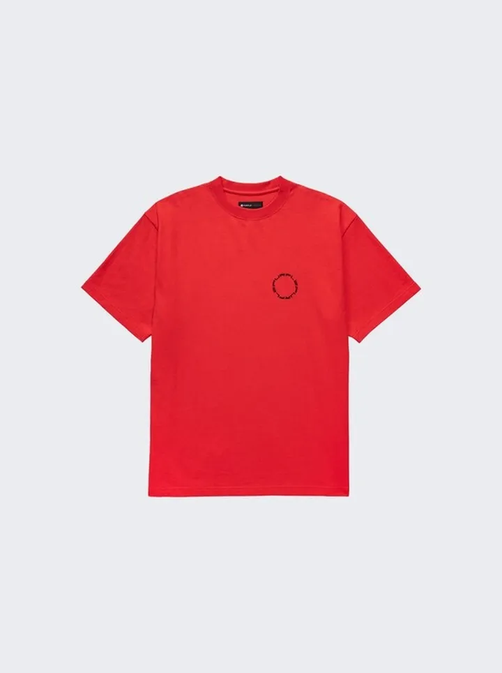 Heavy Jersey Oversized T-Shirt Red