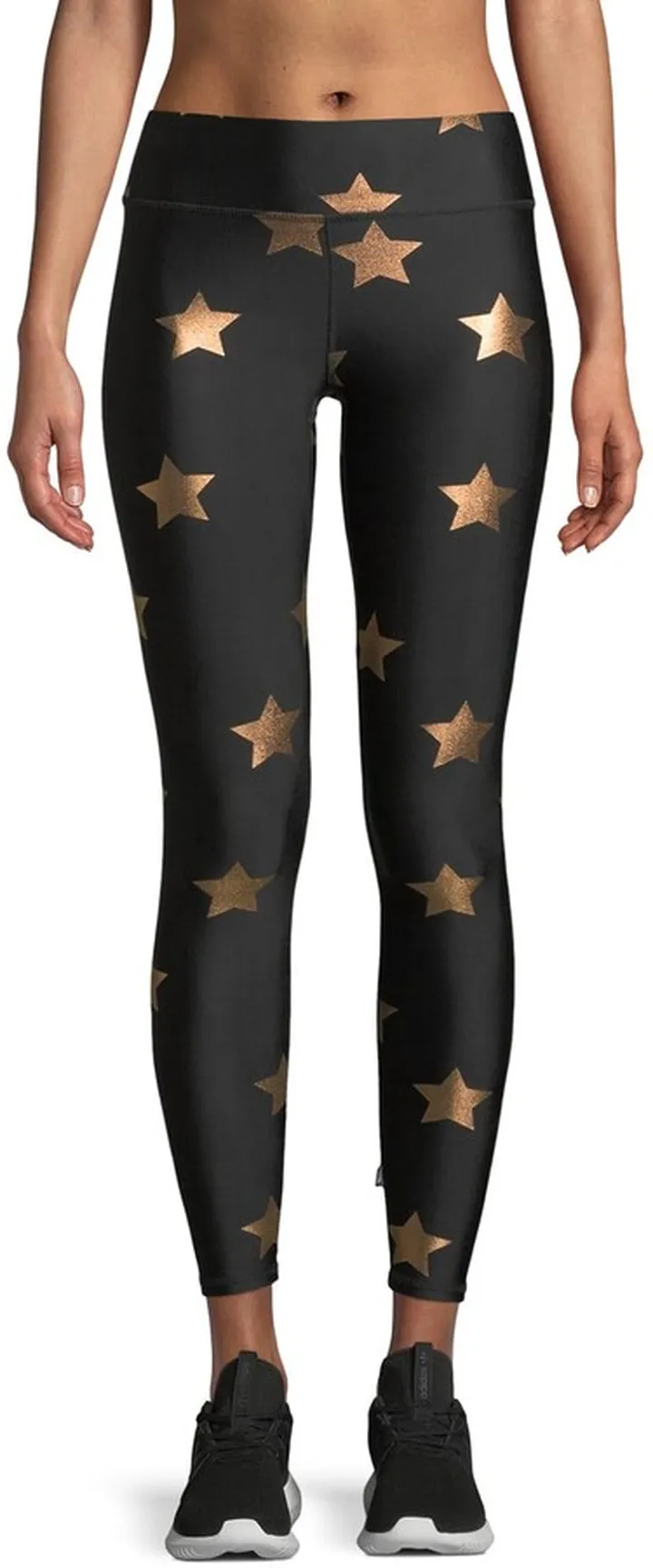 Star Foil Printed Tall Band Performance Leggings