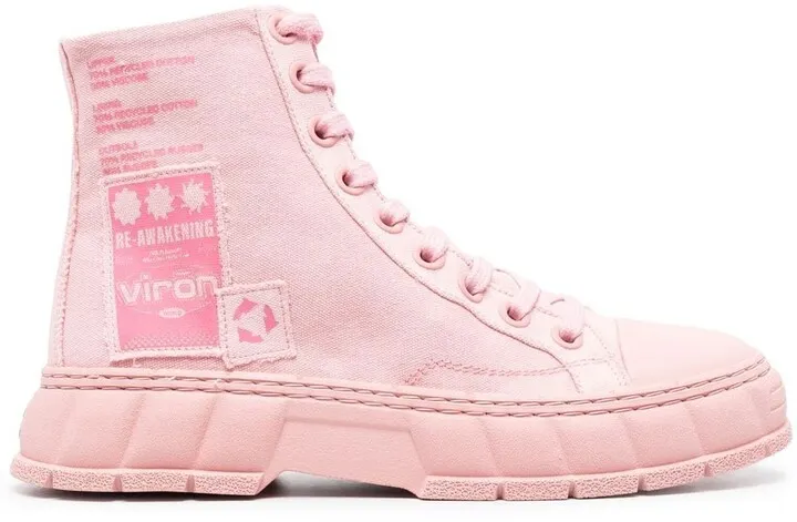 Logo-Print Lace-Up Boots