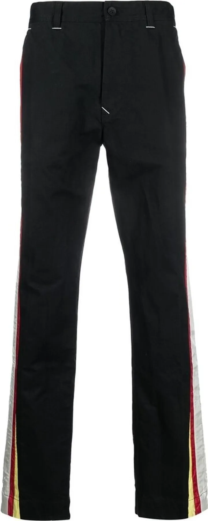 Striped Straight-Leg Trousers