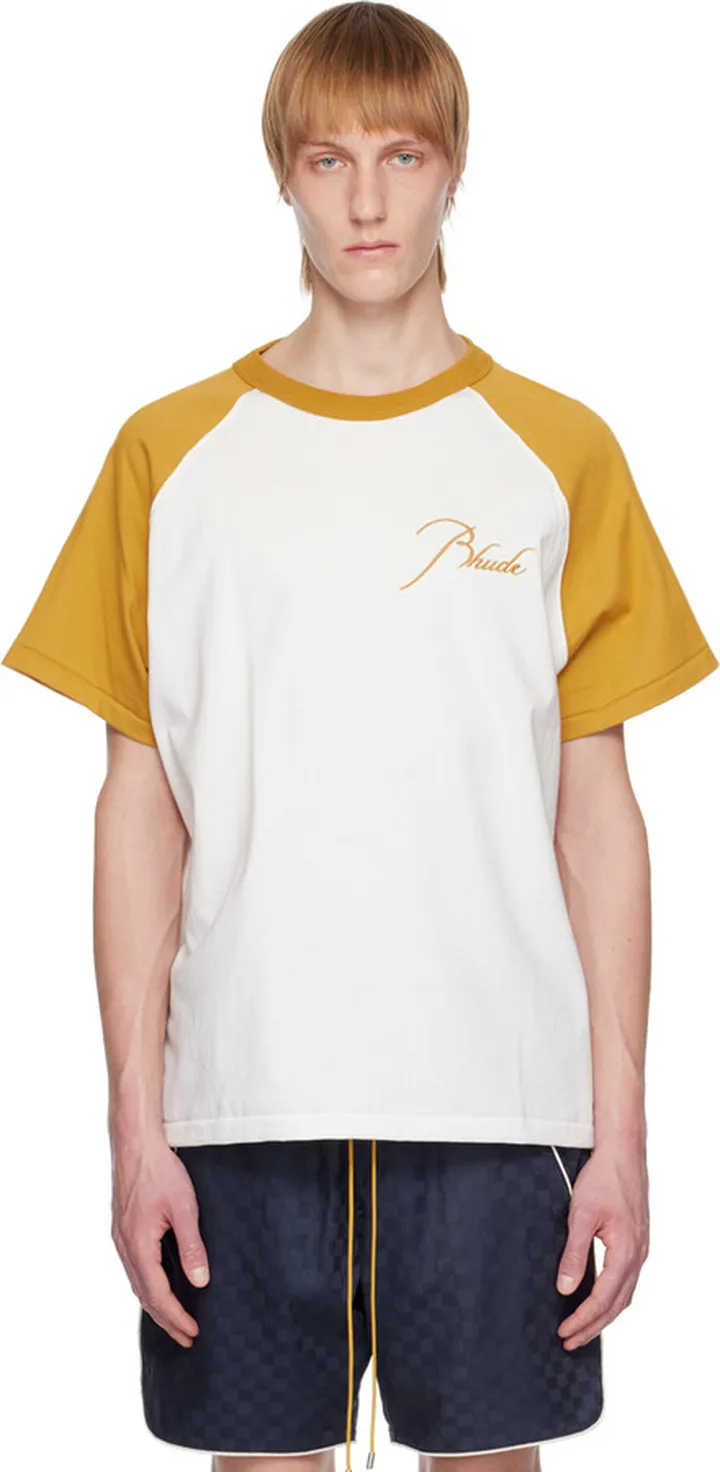 Rhude Off-White Raglan T-Shirt