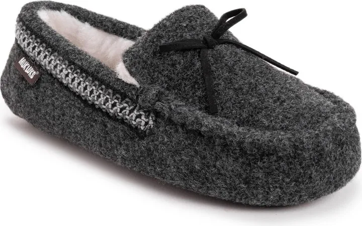 MUK LUKS Men's Ethan Slippers-Ebony Heather 11